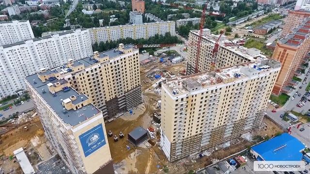 ЖК "Котельнические Высотки" (аэрофотосъемка от 30 августа 2017) смотреть онлайн
