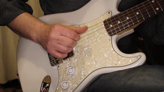 Rona By Waterslide Guitars S-Style Coodercaster White Blonde W/Mojo Humbucker-Sized Lap Steel Picku