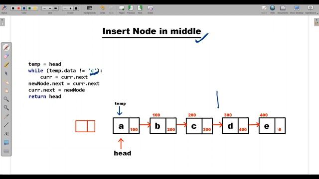 Insert a node in Singly Linked List( at the start , middle or end) With Python Code смотреть онлайн
