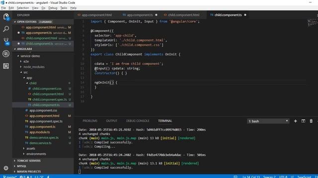 Angular 6 Component Communication with Input and Output Decorators - Selfpaced Tech смотреть онлайн