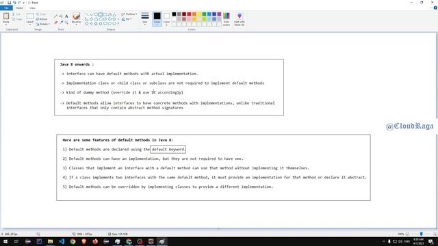 Java 8 - Tutorial - 03. Default Method Features and Functionality |#cloudraga #Java8_by_CloudRaga смотреть онлайн