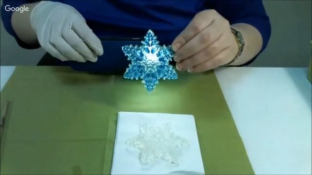 Ёлочные украшения ''Снежинки'' из прозрачного пластика. Университет Декупажа. Наталья Блисс смотреть онлайн