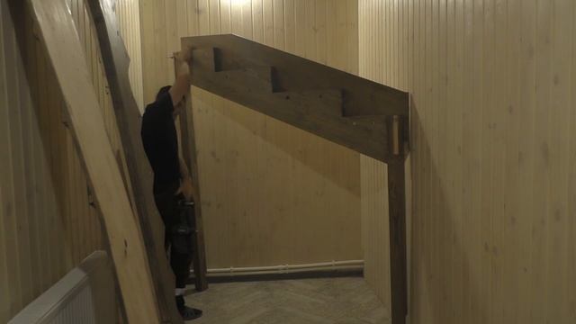 Изготовление лестницы на 180 гр с 6 поворотными ступенями смотреть онлайн