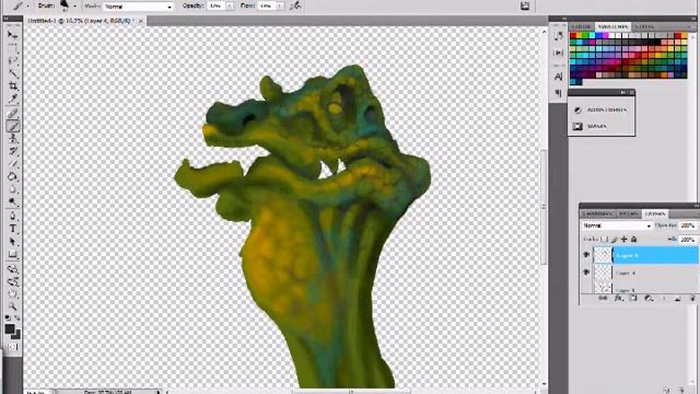 Dragon Sketch In Photoshop Part 1 смотреть онлайн