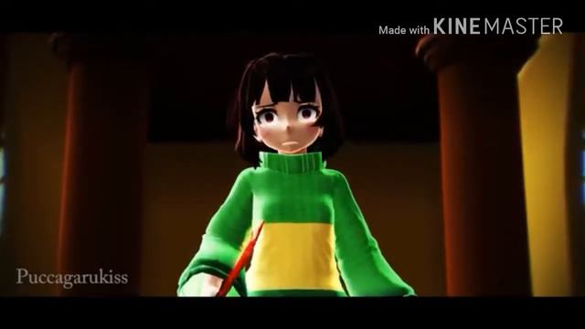 Stronger than you~ Sans and Chara. 3D animation. смотреть онлайн