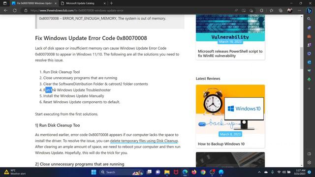 Fix 0x80070008 Windows Update Error смотреть онлайн