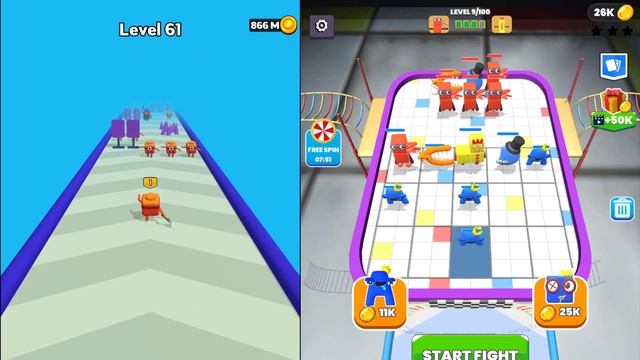 Merge Number Cube: Fam Run VS Merge Number Cube: Monster Run смотреть онлайн