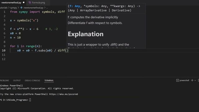 Newton's Method in Python | SymPy Library смотреть онлайн