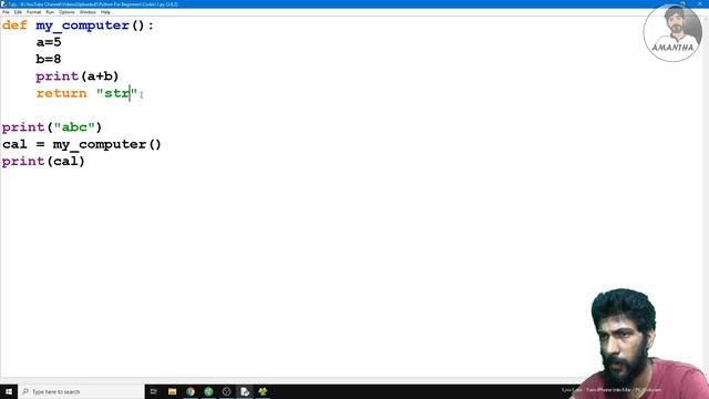 Functions - Part 2(Return, Parameters, Arguments) - Python for beginners(Sinhala) - Part 8 | Amanth смотреть онлайн
