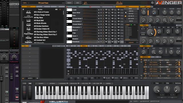 VPS Avenger Tutorial - Quick Tips 09 - Drum Sequencer midi sample cut off trick смотреть онлайн
