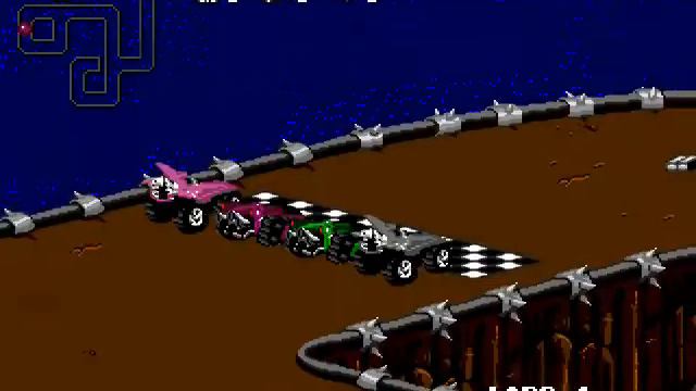 Rock N' Roll Racing. Sega. WARRIOR. Гонки под рок-н-ролл. Часть 3. смотреть онлайн