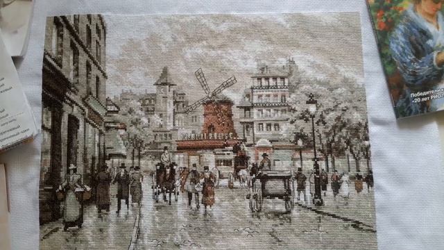 Вышивка крестом: Panna "Париж. Мулен Руж " завершение. Урррааа)))) смотреть онлайн
