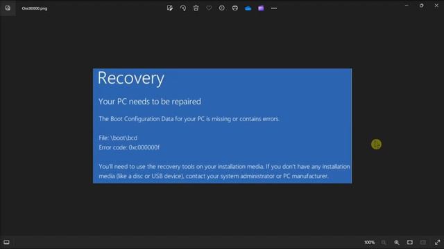 [SOLVED] Error Code 0xc00000f (Windows Boot Error) смотреть онлайн