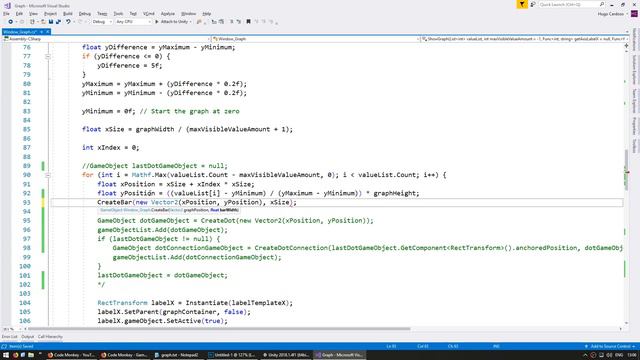 Unity Tutorial - Create a Graph： Bar Chart смотреть онлайн