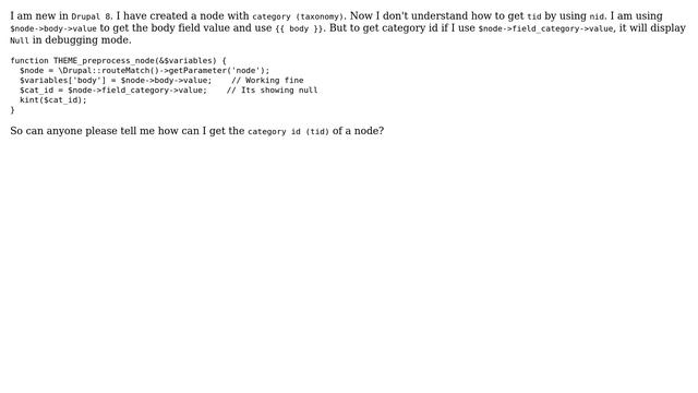 Drupal: How to get tid on behalf of node id (nid) in Drupal 8? (2 Solutions!!) смотреть онлайн