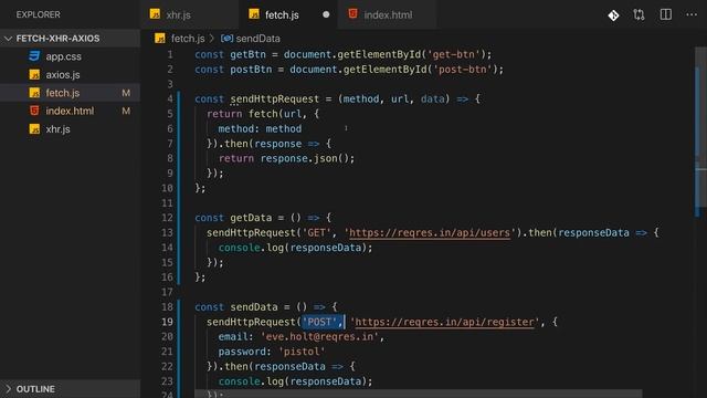 Sending JavaScript Http Requests with the fetch() API смотреть онлайн