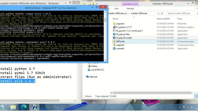 How to Install PyMOL, NRGsuite and PLIP on Windows смотреть онлайн