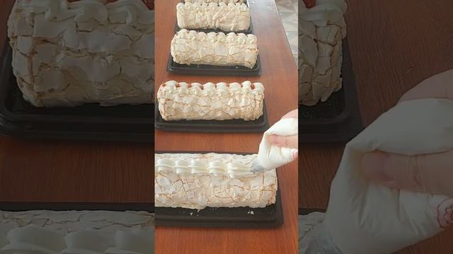 Меренговый рулет! #меренговыйрулет #меренговыйторт #рецептынакаждыйдень #рецепты смотреть онлайн
