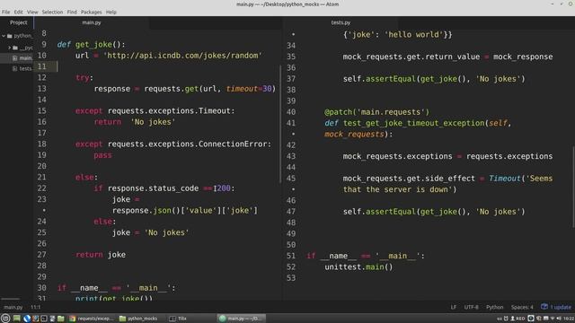 Intro to Python Mocks #2: Mocking Exceptions | Python tutorial смотреть онлайн