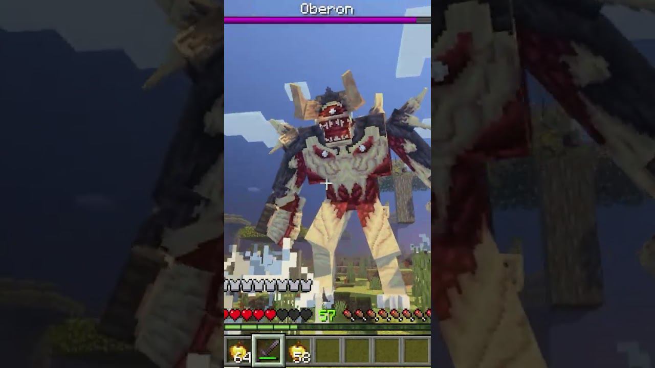 Новый ГИГАНТСКИЙ БОСС - Оберон в #Майнкрафт ПЕ! Скачать мод на Босса для #Minecraft Bedrock смотреть онлайн