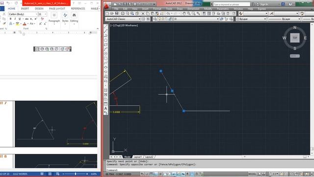 AUTOCAD 12 - Line - Assignment 7 смотреть онлайн