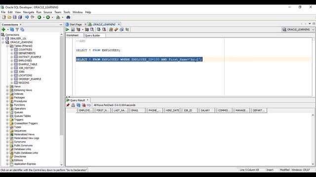 Logical Operators in Oracle | Oracle Tutorials for Beginners смотреть онлайн
