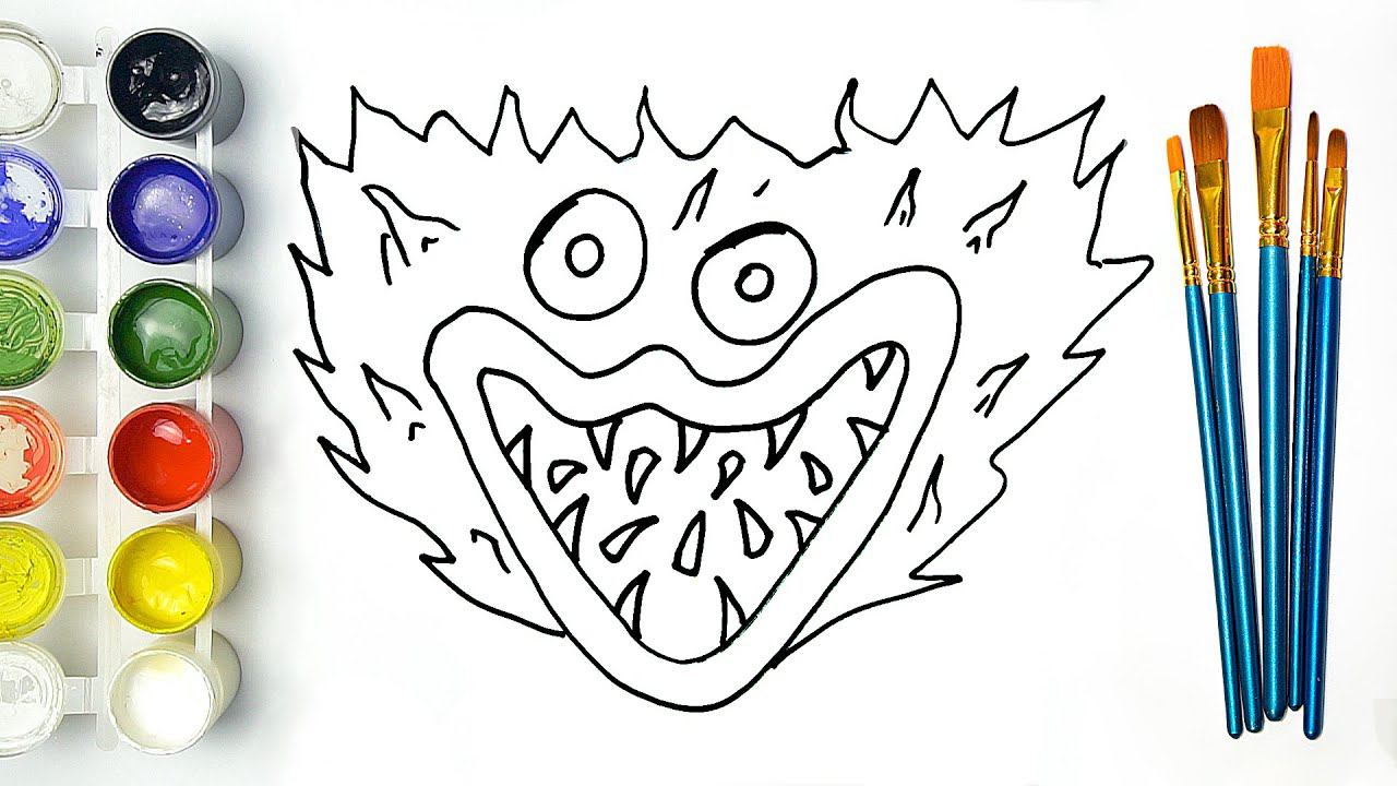 Cómo Dibujar Aterrador Huggy Wuggy | Poppy Playtime Paso A Paso | FNF