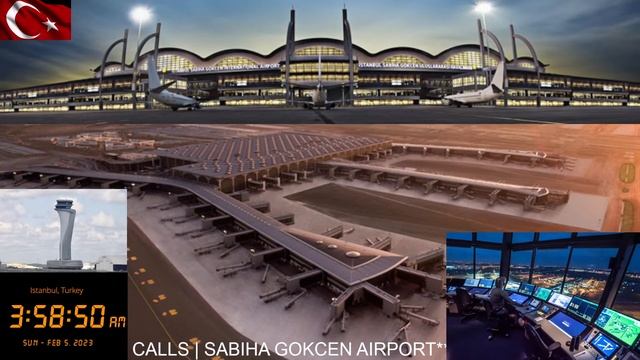 AIRCRAFT TRACKING & RADIO CALLS - SABIHA GOKCEN AIRPORT - ISTANBUL 04/02/2023 смотреть онлайн