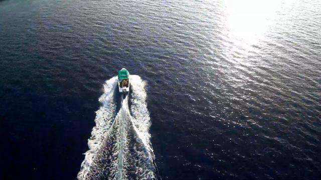 Speed Boat, Dinghy, Launch, Driving to Harbor, Jetty, Kendhoo, Baa Atoll, Maldives смотреть онлайн
