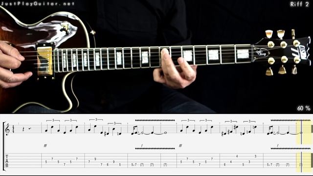 [ MEGADETH - Holy wars ] how to play part 2/2 [ free guitar lesson ] 40% 60% and 80% speed with tab смотреть онлайн