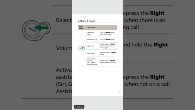 Jabra Elite 75t User Manual in English смотреть онлайн