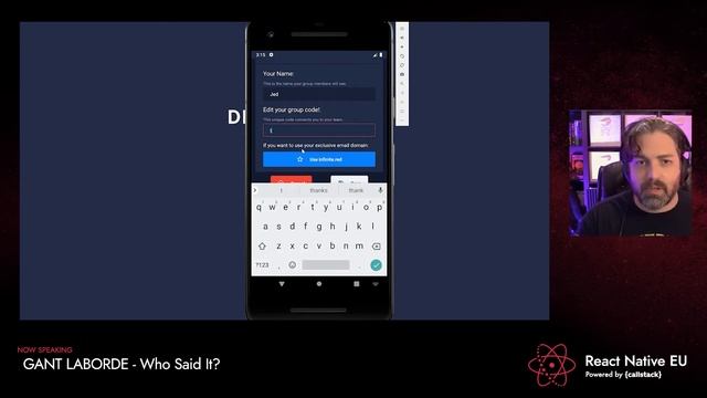React Native EU 2020: Gant Laborde - Who Said It? смотреть онлайн