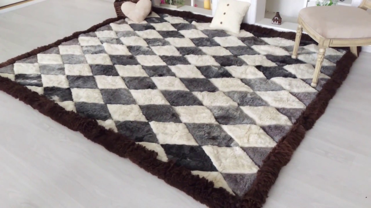 Ковер натуральный из меха Альпаки 8 #shorts смотреть онлайн