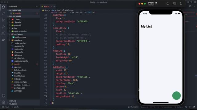 react native clips - floating action button смотреть онлайн