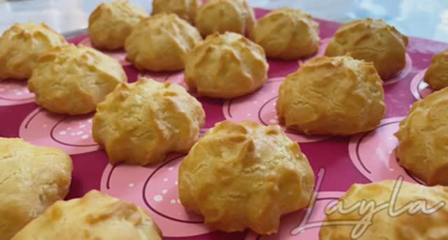 ЭКЛЕРЫ, ПРОФИТРОЛИ / простое и вкусное тесто/ ЗАВАРНЫЕ ПИРОЖНЫЕ / LAYLA смотреть онлайн