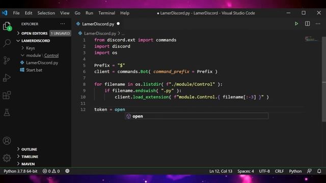 ДЕЛАЕМ БОТА ДЛЯ DISCORD НА PYTHON. УРОК: #2 - ВЫВОДИМ СЛОВО PONG смотреть онлайн