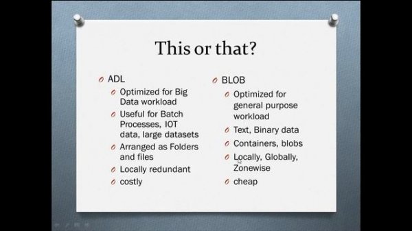#2. Azure Basic - Difference between Azure Data Lake and Azure Blob Storage