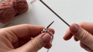 Резинка спицами для вязания шапок. Простая двусторонняя резинка спицами