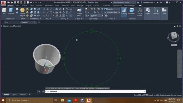 Making a Water Bucket using Autocad Software. смотреть онлайн