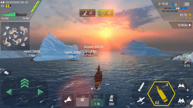[Battle Of Warships] Uss MISSOURI Vs FS SUPER ALSACE
