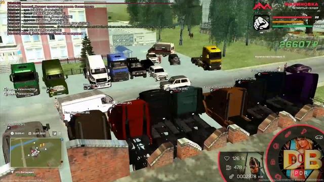 Навели СУЕТУ.. / Залетели на ВЧ на ГРУЗОВИКАХ / Масштабный АВТОПРОБЕГ / Malinoka RP смотреть онлайн