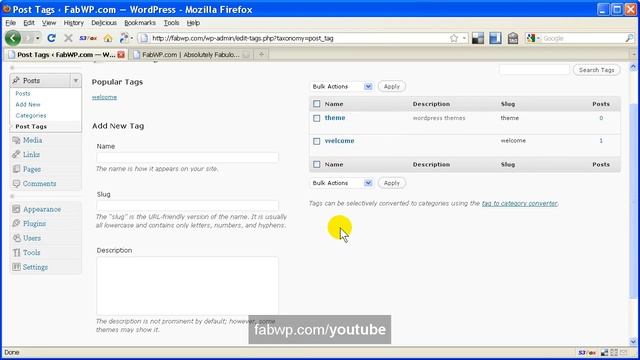 Wordpress Tutorial - How to Create a New POST TAG смотреть онлайн