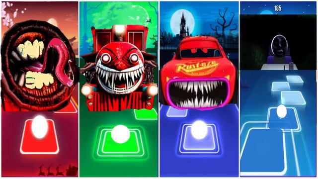 TOILET MONSTER 🌟 BUS EATER 🌟 SPIDER HOUSE HEAD 🌟 TITAN TV MAN ⚡️ Tiles Hop EDM Rush! смотреть онлайн
