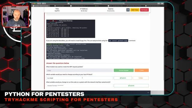The Ultimate Beginner's Guide of Python for Pentesters смотреть онлайн