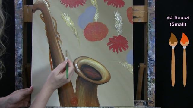 Learn How to Paint "HARVEST MELODY" with Acrylic - Paint & Sip at Home - Step by Step Musical Image смотреть онлайн