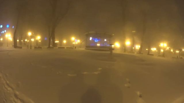 Снег в Одессе. Горсад. 29 декабря 2014. смотреть онлайн