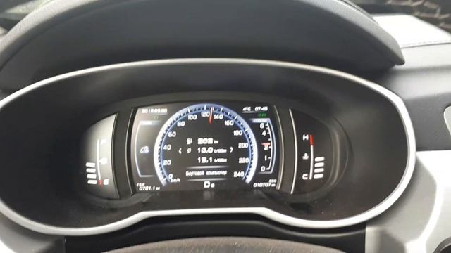 Джили Атлас 2.4л 150л.с разгон на круизе. смотреть онлайн