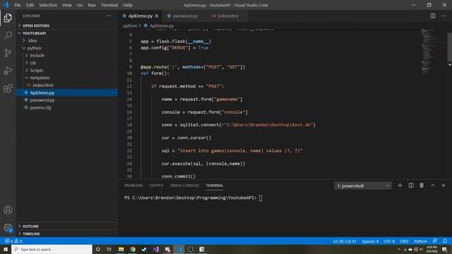 Hashing Passwords in Python - Creating our Game Review Webapp - Python Flask Tutorial Part 7 смотреть онлайн