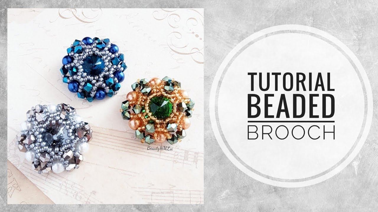 #МК - Брошь из бисера | #Tutorial - beaded brooch смотреть онлайн
