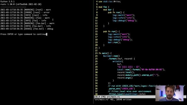 1A. Logging - From Python to Rust смотреть онлайн